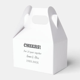 Caja Para Regalos Saludos a los 30 años juntos aniversario agregar n