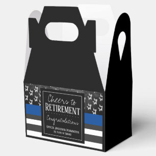 Caja Para Regalos Saludos al Oficial de Policía de Jubilación
