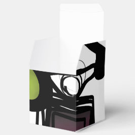 Caja Para Regalos Saludos desde Philydion: Abstracto Blanco y Negro