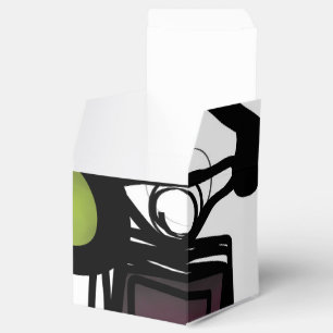 Caja Para Regalos Saludos desde Philydion: Abstracto Blanco y Negro