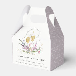 Caja Para Regalos Saludos para amar al Boda floral de gafas de oro