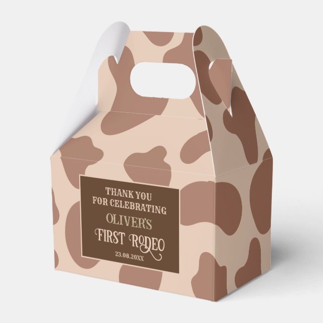 Caja Para Regalos Salvaje cumpleaños de vaqueros del oeste (Front Side)