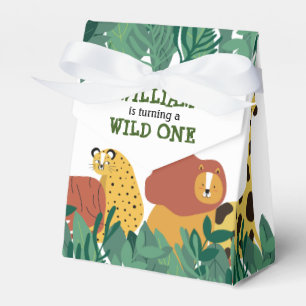 Caja Para Regalos Salvaje Cumpleaños Primero Fiesta Selvática Animal