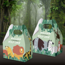 Salvaje Uno Safari de la Jungla Animales Primer Cu