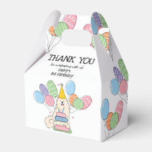 Caja Para Regalos Samoyed Dog Birthday Gracias Favor Box