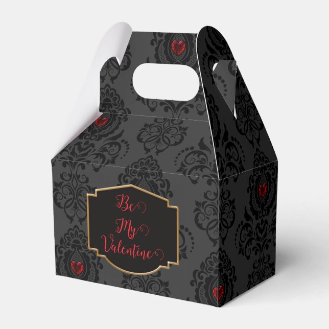 Caja Para Regalos San Valentín Gótico Romántico (Front Side)