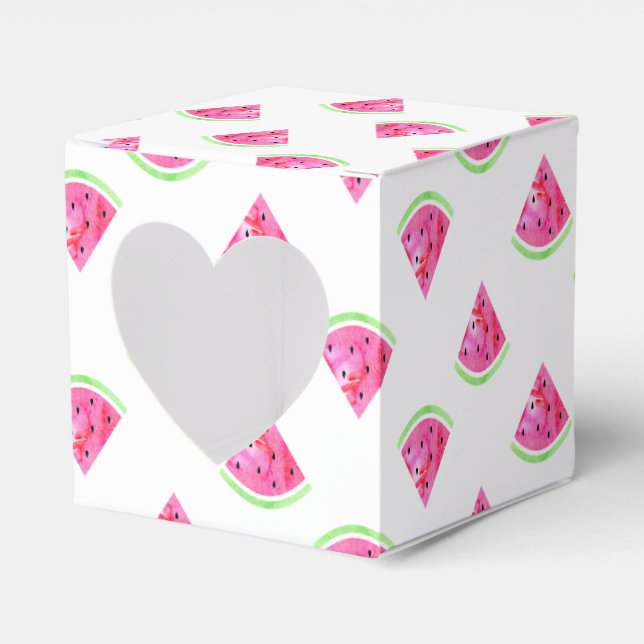 Caja Para Regalos sandía acuarela (Anverso)