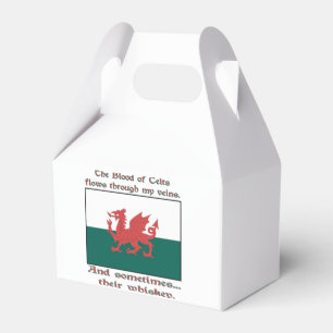 Caja Para Regalos Sangre galesa de celtas fluye venas a veces Whiske