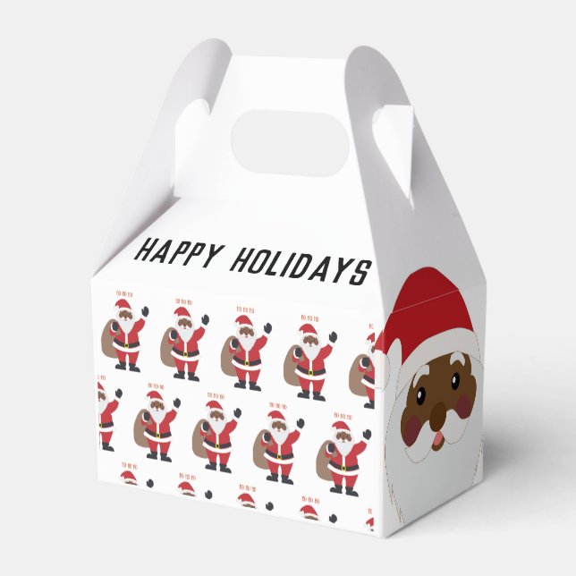 Caja Para Regalos Santa Americana de África (Reverso)