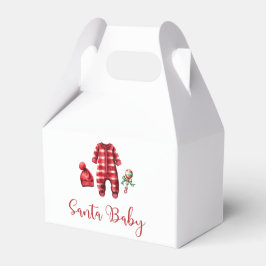 Caja Para Regalos Santa Baby Baby Shower de Navidad