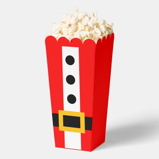 Caja Para Regalos Santa Belt Popcorn Favor Box (apareció)