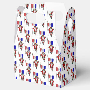Caja Para Regalos Santa Claus Con Bandera De Cleveland