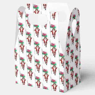 Caja Para Regalos Santa Claus Con El Fin De Gales