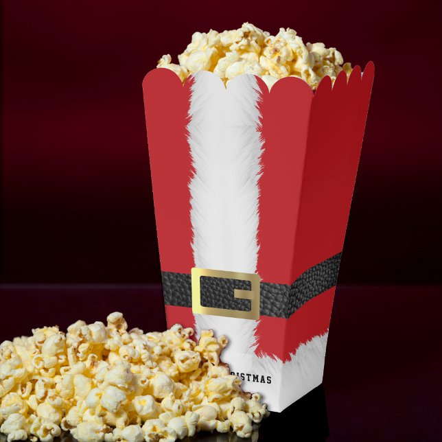 Caja Para Regalos Santa Claus Suit Belt Feliz Navidad (Santa Claus Suit Belt Merry Christmas Favor Boxes
)