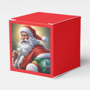 Caja Para Regalos Santa Cláusula Feliz Navidad Feliz Año Nuevo