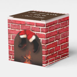 Caja Para Regalos Santa por la chimenea