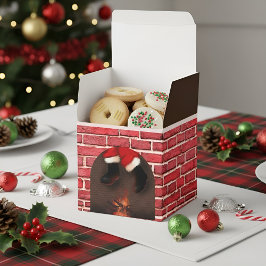 Caja Para Regalos Santa por la chimenea