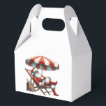 Caja Para Regalos Santa under a Beach Umbrella Christmas<br><div class="desc">A funny Christmas design with Santa sitting under a beach umbrella on a tropical island!</div>
