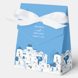 Caja Para Regalos Santorini Destination Greek Island Boda
