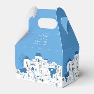 Caja Para Regalos Santorini Destination Greek Island Boda