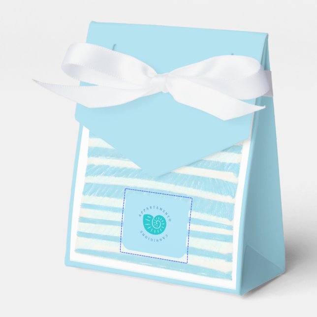 Caja Para Regalos Scatola con fiocco personalizzabilePaper Favor Box (Front Side)