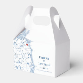Caja Para Regalos Scituate Massachusetts Boda Map Elegant