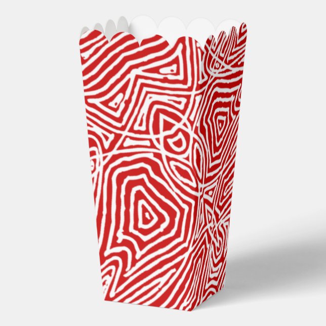 Caja Para Regalos Scribbleprint rojo (Reverso )