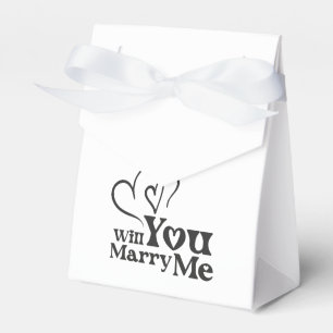 Caja Para Regalos ¿Se casará conmigo? - Divertida propuesta Boda