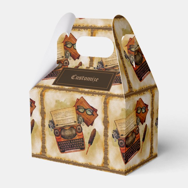Caja Para Regalos Se Escribe Un Gable Vintage. (Front Side)