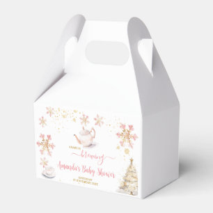 Caja Para Regalos Se está preparando un bebé Fiesta de té de inviern
