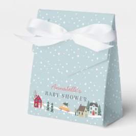 Caja Para Regalos Se Necesita Un Baby Shower Azul De Village Holiday