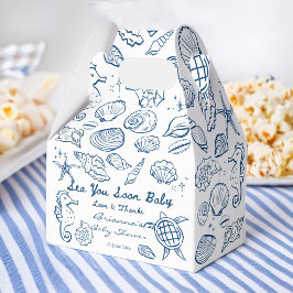 Caja Para Regalos Sea you soon seashells beach boy baby shower