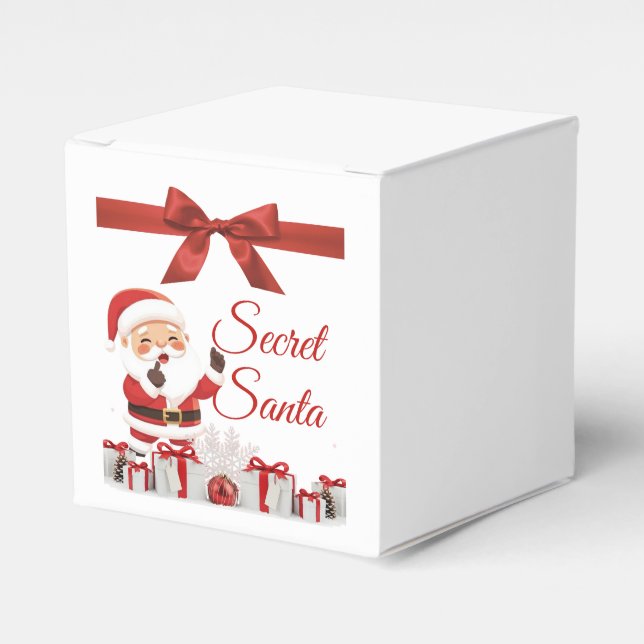 Caja Para Regalos Secret Santa Gift Box (Costado Anverso)