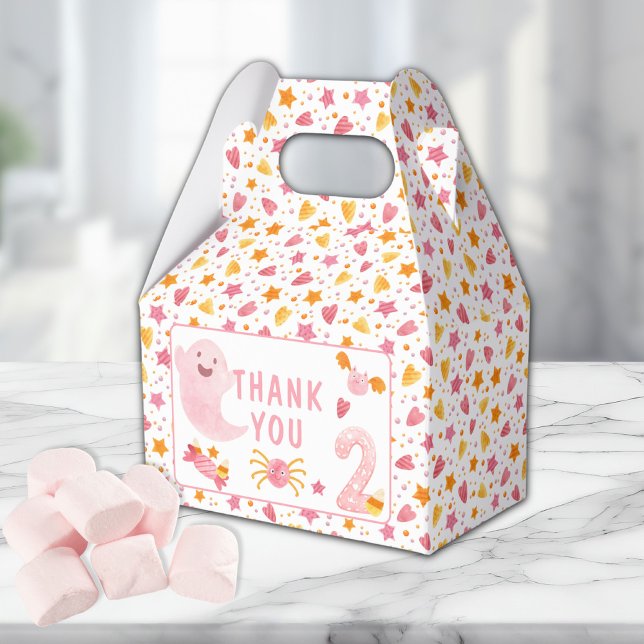 Caja Para Regalos Segundo cumpleaños de pequeños Chicas de fantasma  (Subido por el creador)