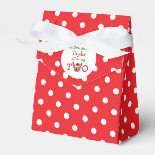 Caja Para Regalos Segundo cumpleaños de renos