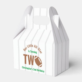 Caja Para Regalos Segundo cumpleaños del fútbol de todas las estrell