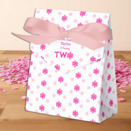 Caja Para Regalos Segundo cumpleaños del pequeño copo de nieve