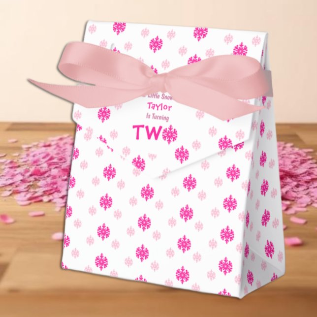 Caja Para Regalos Segundo cumpleaños del pequeño copo de nieve (Subido por el creador)