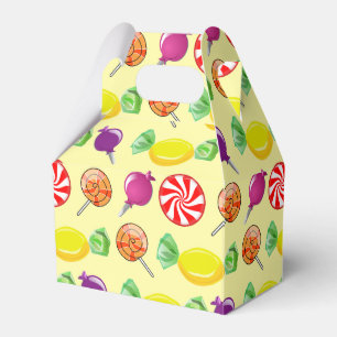 Caja Para Regalos Seleccionar y mezclar patrón amarillo de caramelo