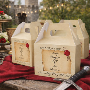 Caja Para Regalos Sello de cera de pergamino envejecido medieval Éra