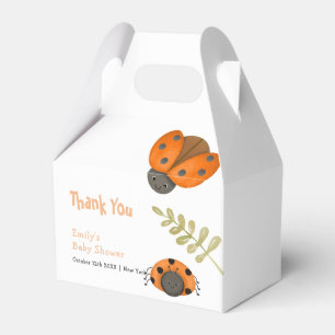 Caja Para Regalos Selva acuarela Little Ladybug Baby Shower