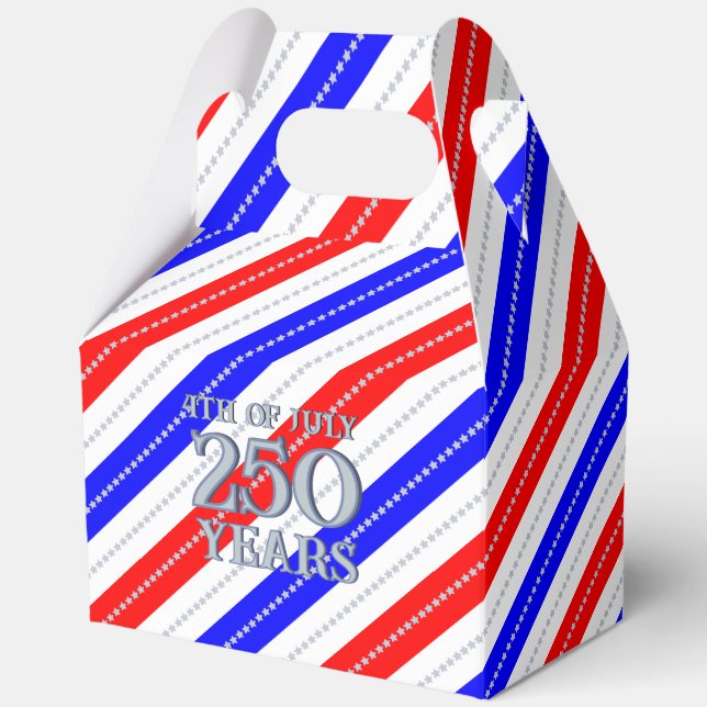 Caja Para Regalos Semiquincentennial Stars Stripes 250 Years (Anverso)