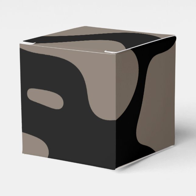 Caja Para Regalos Señales distantes: Resumen negro y gris (Costado Anverso)
