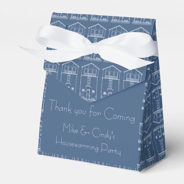 Caja Para Regalos Sencilla Casa Rústica Diseño Nueva Dirección Movié (Front Side)