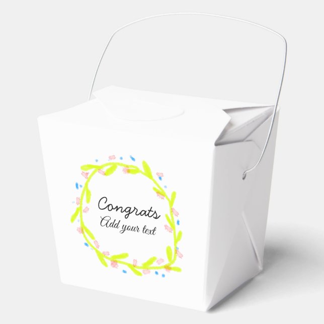 Caja Para Regalos Sencillas felicitaciones mínimas graduación añadir (Anverso)