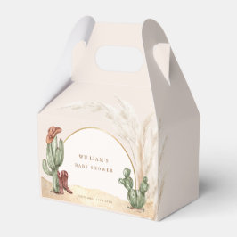 Caja Para Regalos Sencillo Boho Cactus Arch Baby Shower