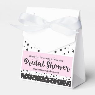 Caja Para Regalos Sencillo negro y blanco, ducha de novia