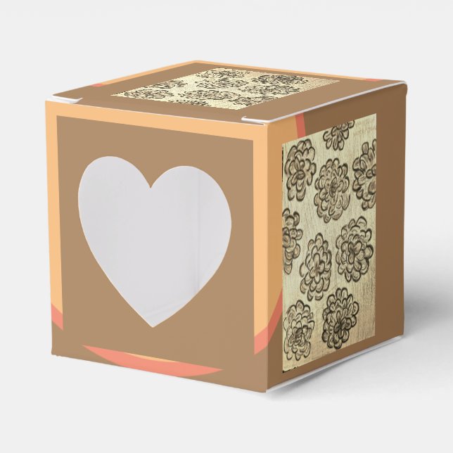 Caja Para Regalos Sepia Marigolds (Anverso)