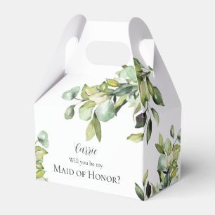 Caja Para Regalos ¿Serás mi empleada de Honor Green Botanicals Favo?