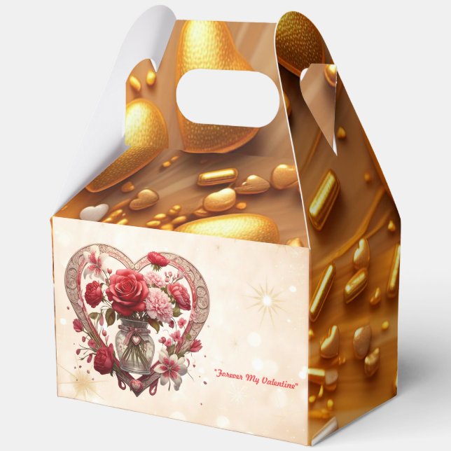 Caja Para Regalos "Serenade del corazón en flor" (Anverso)